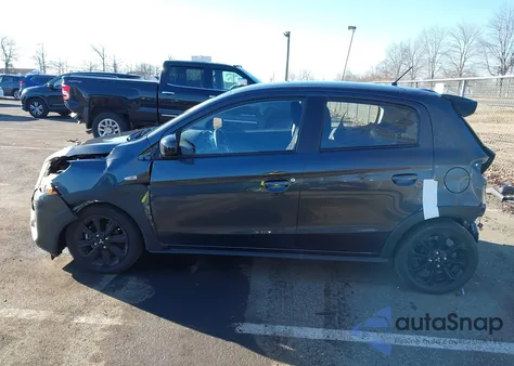 2024 Mitsubishi Mirage Black Edition from USA, damaged, VIN ML32AWHJ3RH030701